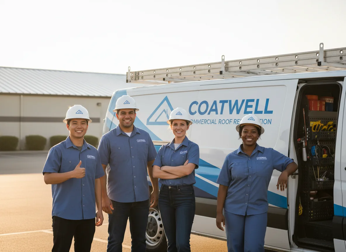 Commercial roof coating company in Wann, OK