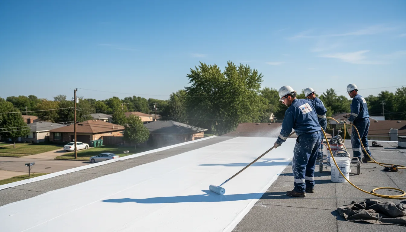 Commercial roof coating in Wann, OK near me